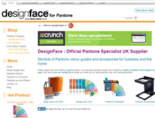 Tablet Screenshot of designface.co.uk